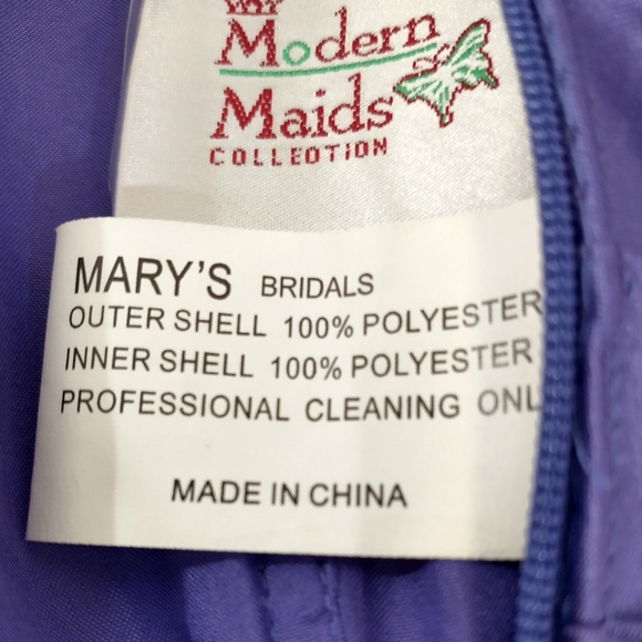 Modern Maids Collection A-line Maxi-Length Prom Wedding Party Dress Size 10 - Picture 10 of 11